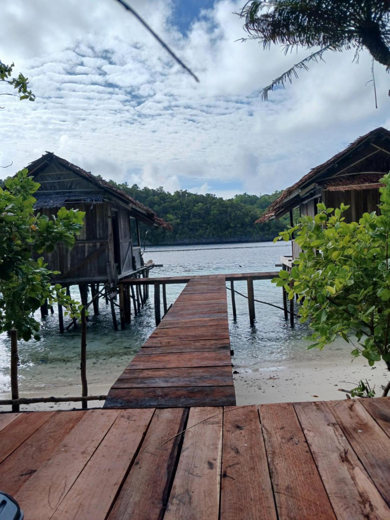 Meos Ambower Homestay Raja Ampat Fam Exteriör bild